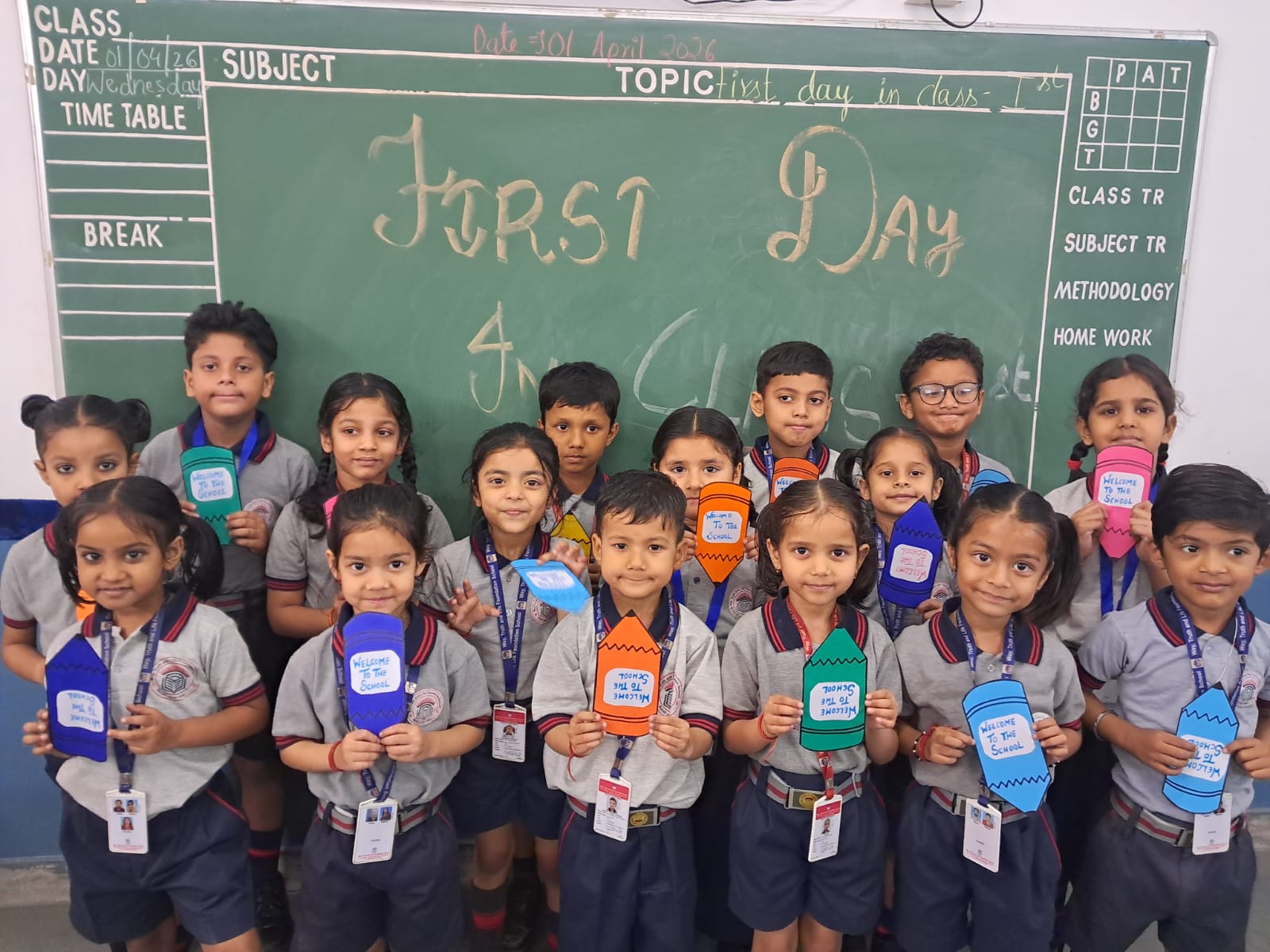 Classroom learning scene with students